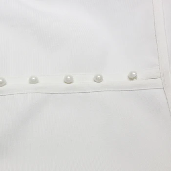 Gospa Jelena 2020 Nov Prihod Belih Povodcem Povoj Obleko Seksi Votlih Iz Bodycon Klub Slaven Vzletno-Pristajalne Steze Stranke Obleke