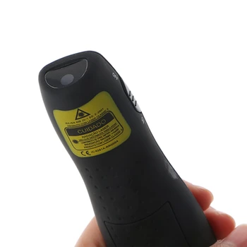 Laserski Kazalec Svinčnik Laser Poučevanja PPT Voditelj Black 2,4 Ghz za Logitech Wireless Presenter R400 z Rdeči Laserski kazalnik Pero WA
