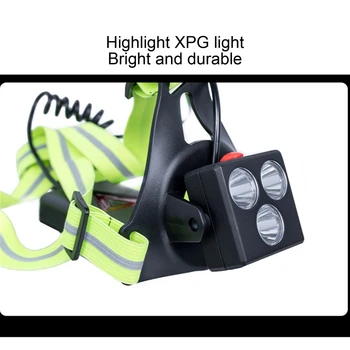 Polnilna Nastavljiva Prsih Teče LED Luč za Tekače Joggers Reflektivni 24BD