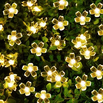 10M 100LED Vtič v Garland Cvet Niz LED Luči Pravljice Kristalno Češnjev Cvet LED Festoon Dekoracijo za Počitnice Poroko Soba
