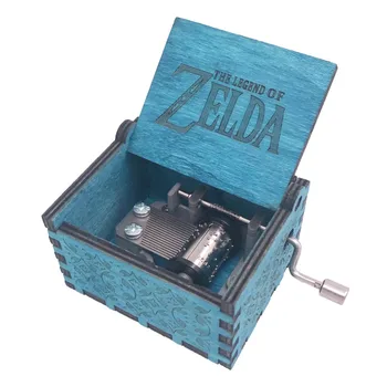 Legenda Zelda Music Box Strani Ročice Glasbeno Polje Vklesan Lesa Glasbe Darilo Chistmas Darilo,Igro Zelda:Pesem Nevihte iz Ocarina Čas