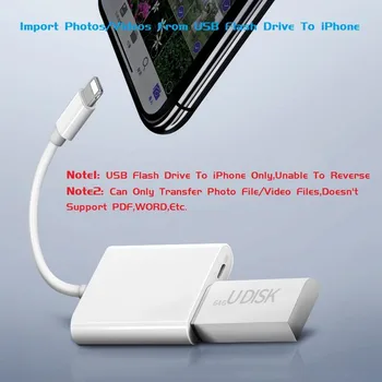 500mA Lightning na USB Digitalne Kamere OTG Datum Priključek Kabel Adapter Za iPad mini 2/3/4 Zraka iPhone 12 11 SE XR X XS Max 8/7/6