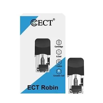 3pcs ali 4pcs/paket ECT Robin Pod Kartuše Za Juul CBD olje Za Elektronsko Cigareto Kit Vape za 0,5 ml 1.3 v/1.4 ohm pod juul