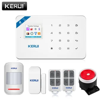 KERUI W18 ruski Delniški Alarmni Sistem WIFI GSM Home Security PIR detekciji Gibanja Mobilno Aplikacijo Remote Control Plošče Alarm