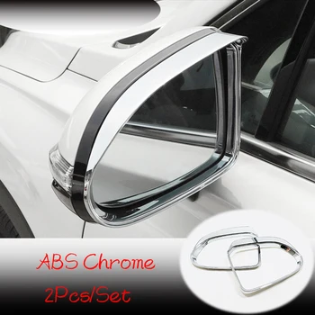 ABS Chrome Za Hyundai Santa Fe 2018 2019 Dodatki Avto Rearview Mirror Dež Obrvi Trim Oblikovanje Zajema Ca Styling 2pcs