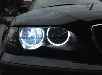 HochiTech BELA, 6000K CCFL Smerniki Halo Angel Demon Oči Kit angel eyes luči za BMW E46 NON PROJEKTA Coupe Limuzina