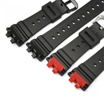 Črno Smolo Watchband Trak za Casio G-Shock GMW-B5000 Moški Šport Vodotesno Gume Zamenjava Zapestnico Watch Band Dodatki
