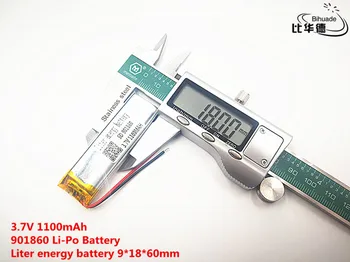 Dobro Qulity 3,7 V,1100mAH,901860 Polimer litij-ionska / Litij-ionska baterija za IGRAČE,MOČ BANKE,GPS,mp3,mp4