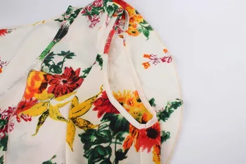 Ženske Režejo Plus Velikost Vintage Obleko Brez Rokavov Ruffle Priložnostne Stranka Retro Zamahu Obleko Zaviti Cvjetnim Tiskanja Boho Bohemian Obleke