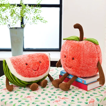 Lepe risanke izraz sadje, lubenica, češnja blazino plišastih igrač nove ustvarjalne lutka otrok lutka darilo za rojstni dan WJ216