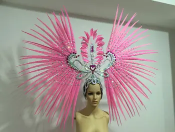 Latinski ples Samba dodatki Modni lepe headdress perje Nežen ples kaže, dodatki, oblačila Samba