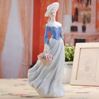 Evropa Lepoto Keramike Kipci Doma Oprema Obrti Dekoracijo Zahodni Lady Dekleta iz Porcelana obrt za Okras Poroko