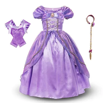 Zapleten Rapunzel Obleko Princese Cosplay Obleke za Dekle, Fant, Princesa Obleko Gor Najstniških Halloween Party Obleke Otroške Kopalke