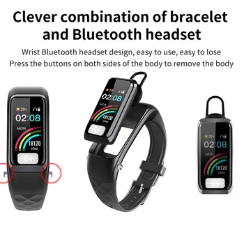 Jelly Glavnik EKG +PPG Pametno Gledati Bluetooth 5.0 Brezžične Slušalke Krvnega Tlaka, Srčnega utripa Smartwatch za iPhone Huawei