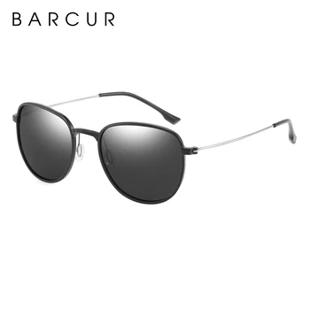 BARCUR Novo Aluminija Parcelo, Design sončna Očala Moških Polarizirana sončna Očala za Ženske Buljiti Oculos de sol masculino