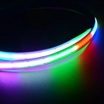 5 COB LED Trak Svetlobe 332LEDs SK6812 RGB FOB Sanje Barve Digitalni LED Trak je Fleksibilen Večnamenski Barvni Visoko Gostoto 10 mm COB Luči