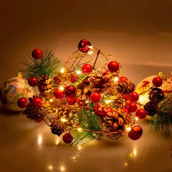 Zavese Pravljice Niz Luči LED Božično Dekoracijo Za Dom Garland Božič Luči Božično Drevo Decor 2020 Navidad Ornament Darilo