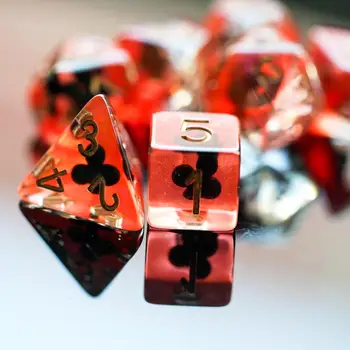 7Pcs/Set DND Kocke, ki je Napolnjena z Obleko Poker D&D Kocke Polyhedral Igre Kocke Set za namizne Igre MTG RPG