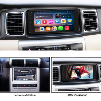 Panlelo S11 2 Din Android Avtomobilski Stereo sistem GPS Navigacija za Toyota Corolla 7 Palčni Vodja Enote Quad Core, 1 gb RAM 16GB ROM Zaslon na Dotik