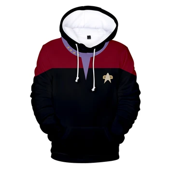 Preprost Stil Filma Star Trek Hoodies 3D Sweatshirts Rokav Obleke Star Trek Cosplay Hoodies Modni Moški/ženske Ulične Priložnostne