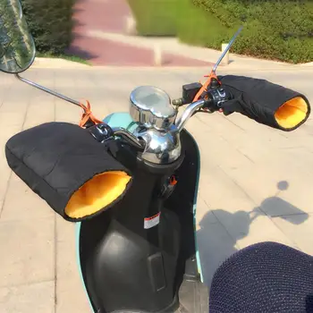 New Vroče, Pozimi motorno kolo Krmilo Rokavice z Reflektivni Trak odporen na veter. Vodotesen Toplo Motocikla Ročico Strani Pokrova Tepec