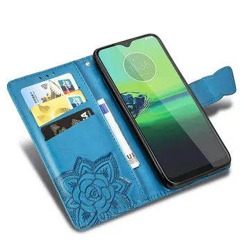 Za Motorola Moto G8 Moč Lite G9 Igra G 9 G 8 9 g 8G Flip Primeru 3D Metulj Denarnice Držalo za Motorola G9 Plus Primeru Funda