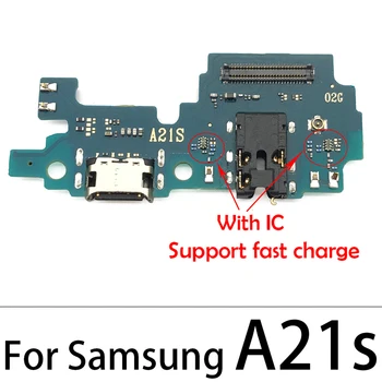 10Pcs Polnilnik Odbor PCB Flex Za Samsung Galaxy A01 A11 A21S A31 A41 A51 A71 A70s Vrata USB Priključek Dock Polnjenje Ploski Kabel