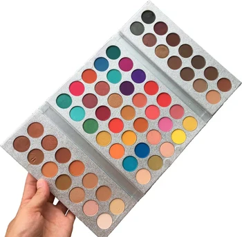 63 Barve, Bleščice Paleta Mat senčilo Nepremočljiva Šimrom pigment Golih sestavljajo nove Kozmetične Palete Eyeshadow Set