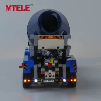 MTELE blagovne Znamke LED Light Up Kit Za Tehnika Betonski Mešalnik Tovornjak Igrače Razsvetljave, Komplet Združljiv Z 42112