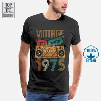 Letnik 1975 T-Shirt Fant, Majica Za Ženske Debelo Moški T-Shirt Bombaža Moške Majice Plain Majica S Kratkimi Rokavi Zabavne Majice