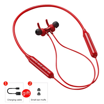 Brezžična Športne Slušalke Stereo Subwoofer Visi Vratu Visi Kovinski Magnetni Bluetooth Slušalke ZA XIAOMI HUAWEI