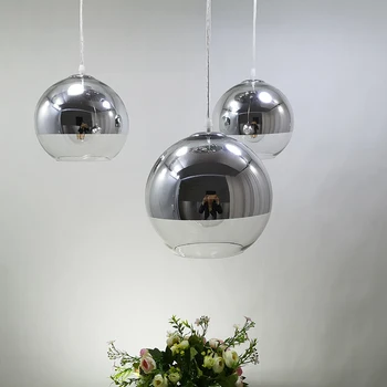 Nordijska steklo obesek luči 15 20 25 30 cm stekla, ki visi vzmetenje svetilka dinning restavracija doma industrijske razsvetljave v zaprtih prostorih