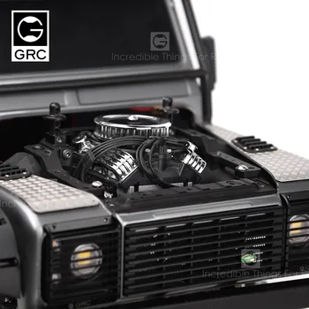GRC Rc Avto F82 V8 Simulacijo Motorja Motorja Hladilni Ventilatorji Radiator Za 1/10 Rc Gosenicah Traxxas Trx4 Osno Scx10 90046 Redcat Gen8