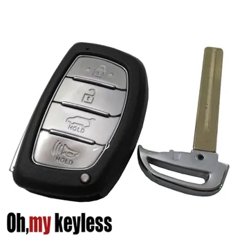 Zamenjava vstop brez ključa ključni fob primeru Za Hyundai Tucson Sonata smart remote control ključne primeru FOB 4 Gumbi