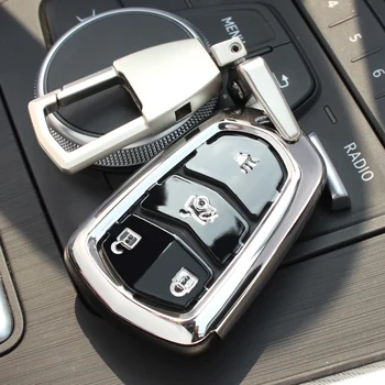 Za Cadillac XT5 ATSL XTS CT6 SRX CTS ABS Avto Styling Daljinsko Pametni Ključ Zajema Fob Primeru Lupini Imetnik Keyring Sponke Obroč Keychain
