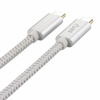 1 Meter USB 3.1 (Gen 2) Tip C Moški Moški Najlon Pleteni pozlačeni Hitro Polnjenje & Sinhronizacijo Podatkov USB-C Kabel Kabel