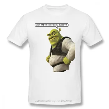 Nov Poletni Smile Design Shrek Komedija Film Bombaž Moški T-Shirt