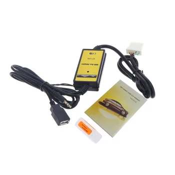 Avto USB Adapter MP3 Audio Vmesnik AUX Podatkovni Kabel Virtualni CD Menjalec za Mazda Vhod Audio Line