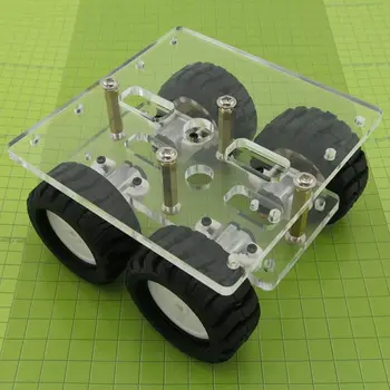 Pregledna Akril N20 4WD 2 Plast Smart Avto Ohišje Robota DIY Kit
