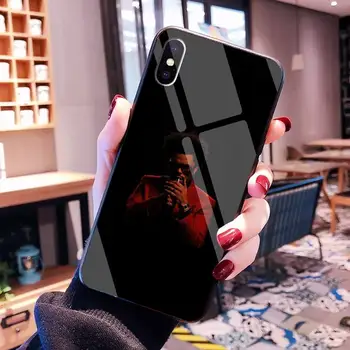 CUTEWANAN The Weeknd Po Urah DIY Luksuzni Telefon Primeru Kaljeno Steklo Za iPhone 11 XR Pro XS MAX 8 X 7 6S 6 Plus SE 2020 primeru