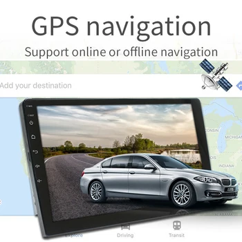 10 INCH Android, GPS Navigacija Autoradio Večpredstavnostna DVD Predvajalnik Bluetooth Splošni Avtomobilski Elemente Obrniti Video Integriran