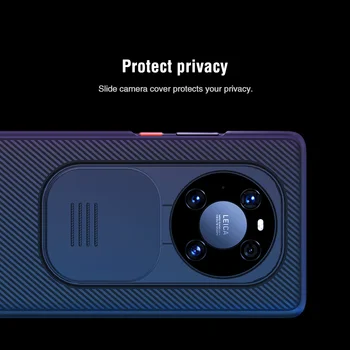 Za Huawei Mate 40 Pro Camear Varstvo Primeru Nillkin Objektiv Zaščitite Poliestrskih Vlaken Najlon Motnega Težko PC Mehkega Usnja Kritju