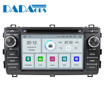 Najnovejši Android 9.0 4+32GB Avto Radio Multimedijski Predvajalnik DVD-jev Za Toyota Auris 2013 GPS Zemljevid Navigation Stereo Auto Radio
