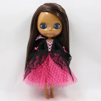LEDENO DBS Blyth lutka licca telo halloween obleko roza ušesa čipke obleko duha Vampir