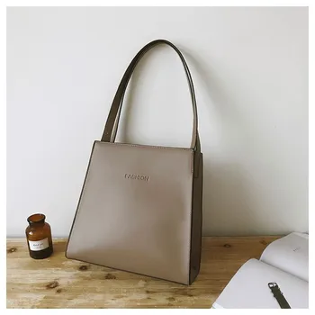Jeseni in pozimi veliko zmogljivosti torba retro torbici 2020 novo preprosta modna mehko usnje, ramenski tote vrečko