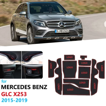 Anti-Slip Gumo Vrata Reža za Pokal Blazino Za Mercedes Benz GLC X253 Pribor 200 250 300 220d 250d 43 63 AMG Coupe 2016 2017 2018