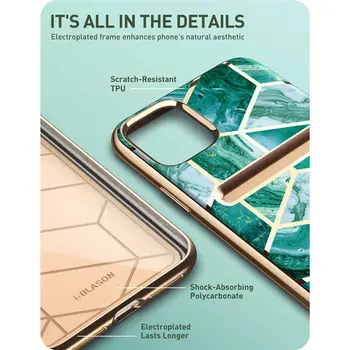 I-Blason Za iPhone 11 Pro Max Primeru za 6,5 palčni (2019 Sprostitev) Cosmo Denarnice Slim Oblikovalec Reža za Kartico Denarnice Primeru Hrbtni Pokrovček