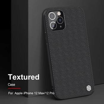 Za Apple iPhone 12 Pro Max Primeru Zajema NILLKIN teksturo vzorec mat hrbtni pokrovček Mobilni telefon lupini za iPhone 12 Pro