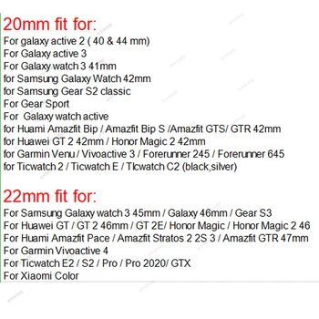 Milanese trak Za Samsung Galaxy watch 3 45mm 41mm/Aktivna 2 46mm/42mm Prestavi S3 Obmejni 20 mm 22 mm zapestnica Huawei GT/2/2e band