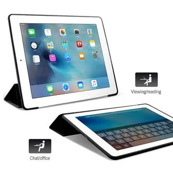 Ohišje Za iPad Zraka, Projekcijska Stojala Ohišje Za ipad 5 6 2017 2018 PU usnje Celotno Ohišje Za ipad zraka 2 Smart Cover Za iPad Zrak 1 Primerih